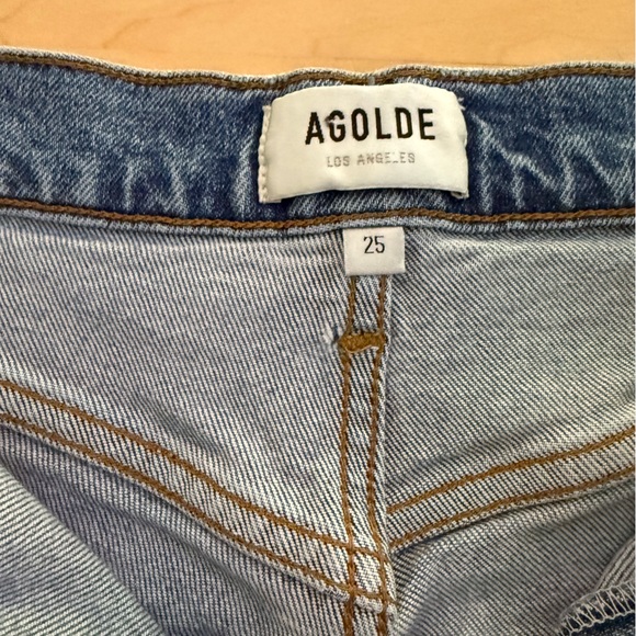 AGOLDE Riley Long High-Rise Straight Jeans in Cove 25 - Picture 7 of 14
